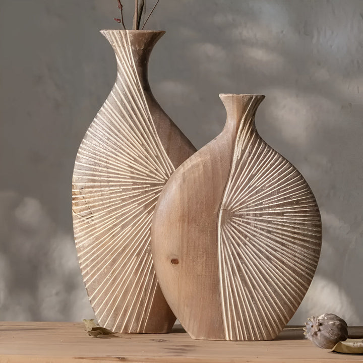Lisslune | Sierra Grove Wooden Vase