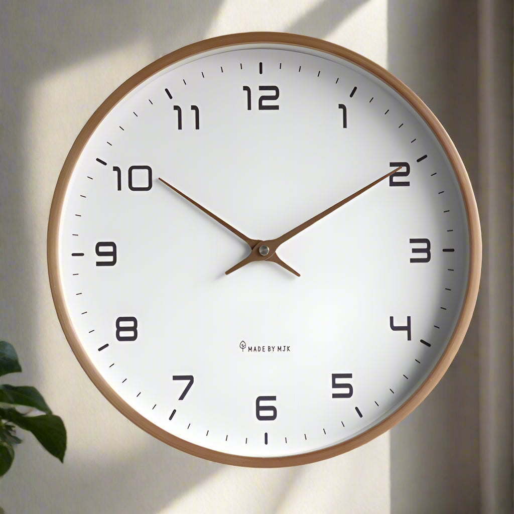 Lisslune | Scandinavian Simple Wall Clock - Modern Minimalist Design for Home Decor & Office Use