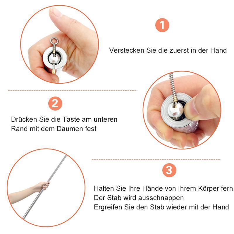Lisslune | Portable Metal Rod for Self-Defense and Magic