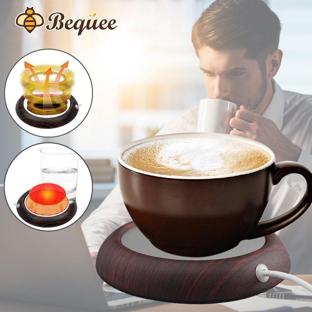 Lisslune | BEQUEE USB Beverage Warmer Electric Coaster Heater for Office/Home
