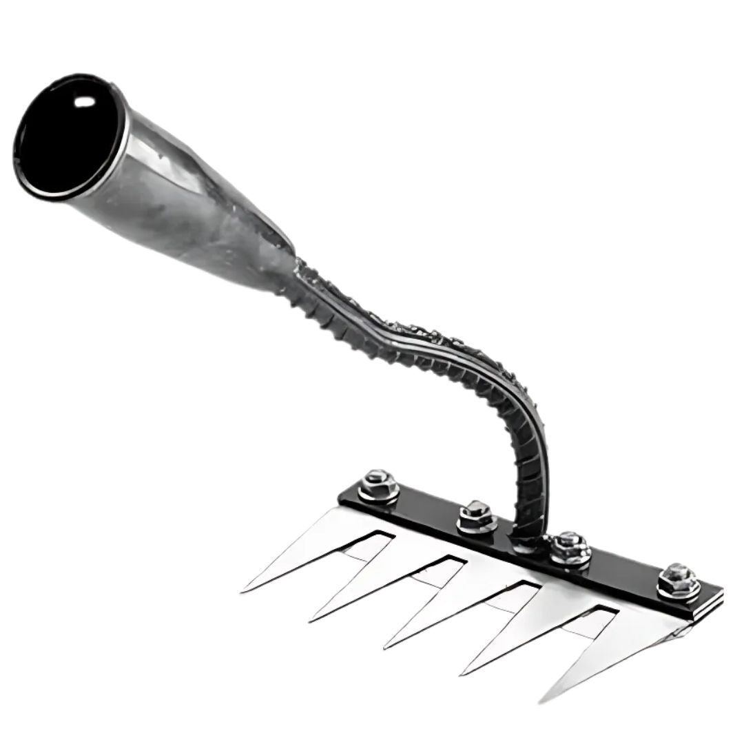 Lisslune | Weeding Rake | Ultra-Durable Steel Teeth & Ergonomic Handle for Effortless Garden Maintenance