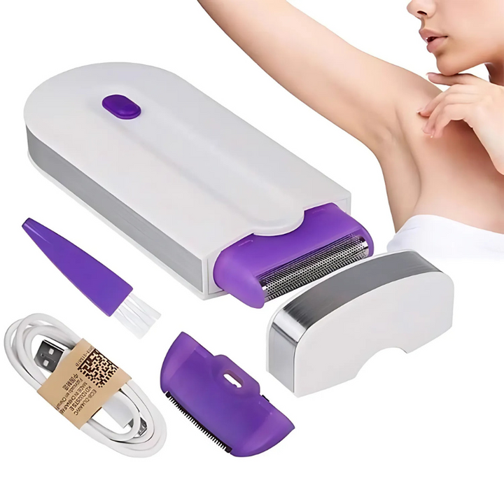 Lisslune | FluweelSmooth Pro – Painless Laser Hair Removal Device with Sensa-Light Comfort | For Face & Body