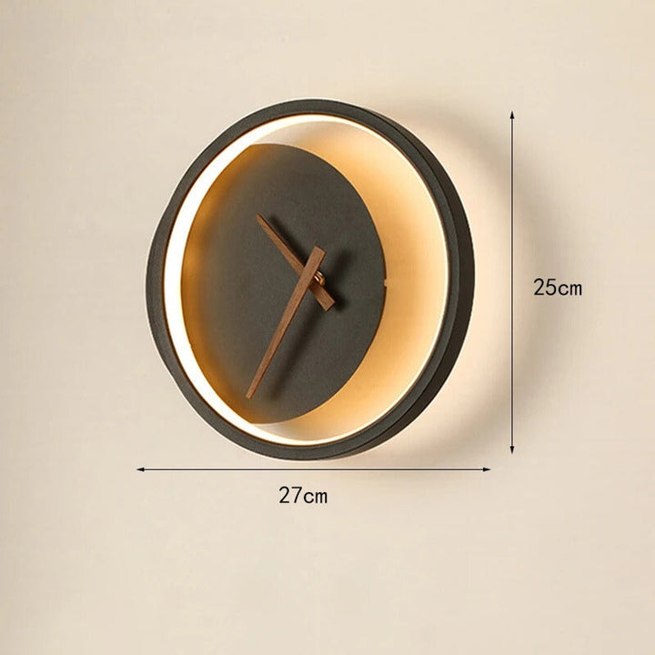 Lisslune | TimeGlow - Modern LED wall clock with LED lighting