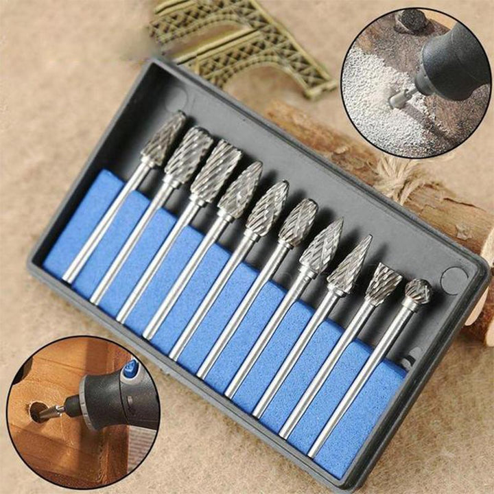 Lisslune | 10 in 1 Tungsten Steel Grinding Head (10PCS)