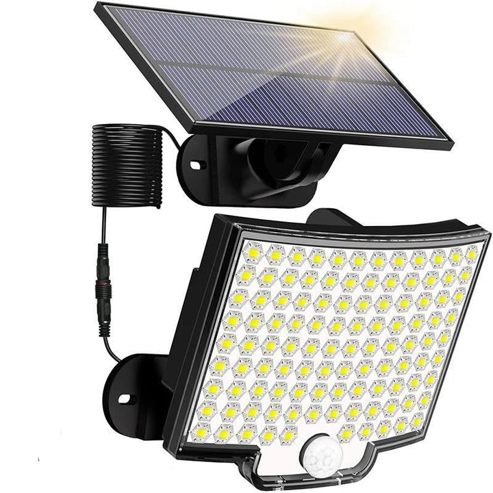 Lisslune | 106 LED Outdoor Solar Security Light with Motion Sensor – Waterproof Wall Light for Garden, Driveway & Patio