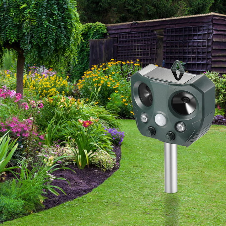 Lisslune | Effective Pest Repeller – Solar Ultrasonic Animal Deterrent for Garden