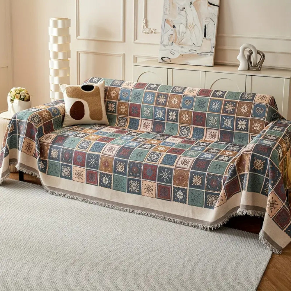 Lisslune | Geneva Boho Knitted Sofa Cover