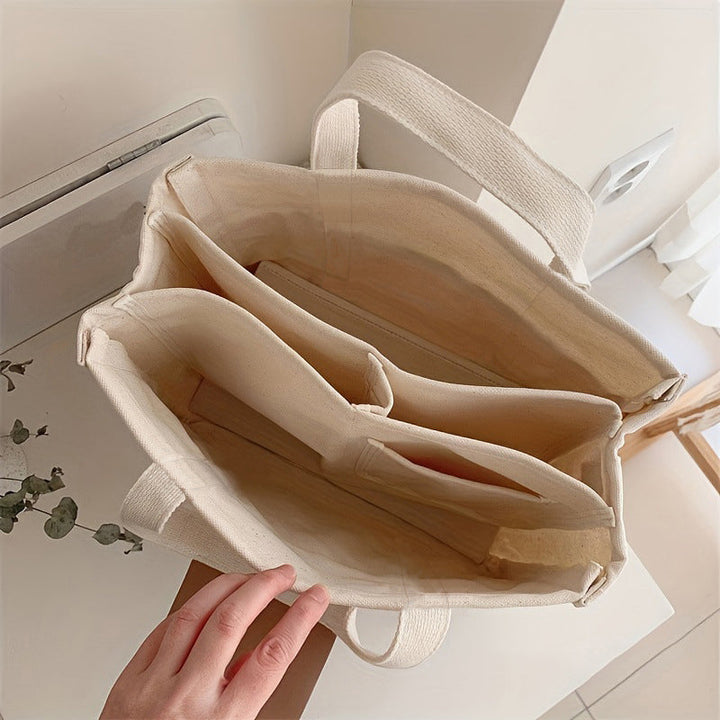 Lisslune | Solid Color Canvas Shopper Bag