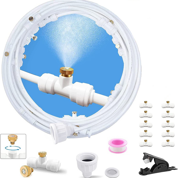 Lisslune | Misting System for Terrace and Garden – Cooling Spray Set for Sunshade and Pavilion