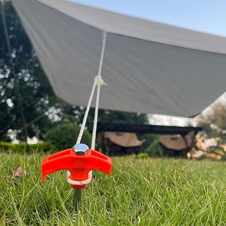 Lisslune | Rotatable tent pegs with thread