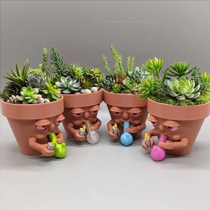Lisslune | Creative smoking flower pot