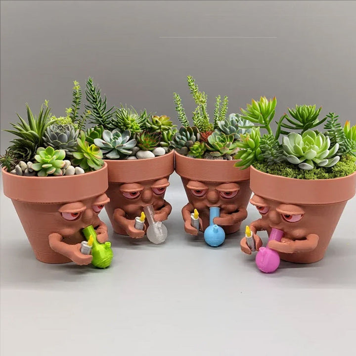 Lisslune | Creative smoking flower pot