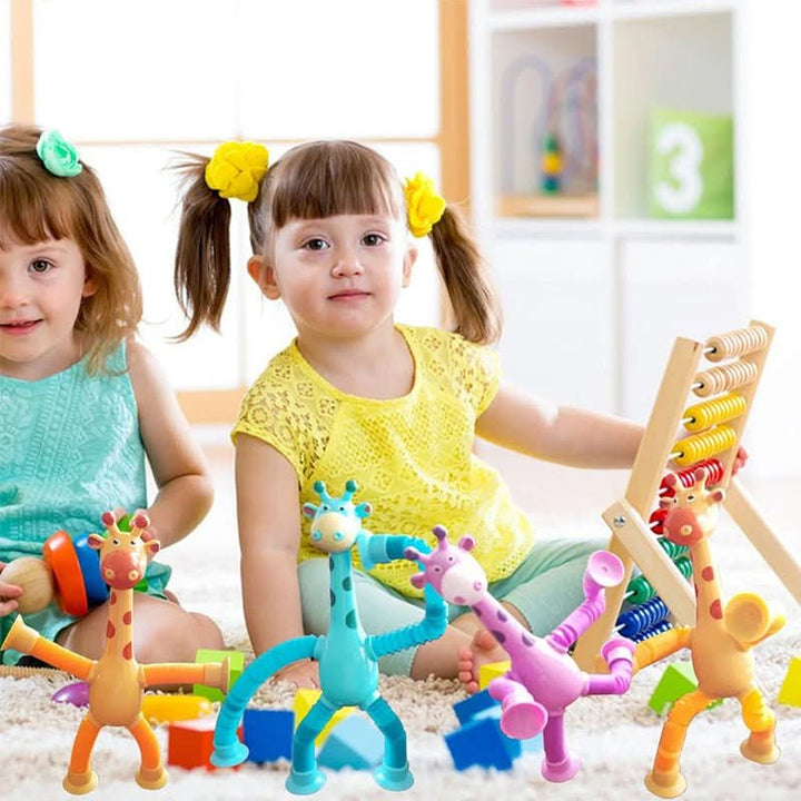 Lisslune | FlexiGiraffe – Expandable suction cup toy for creative children