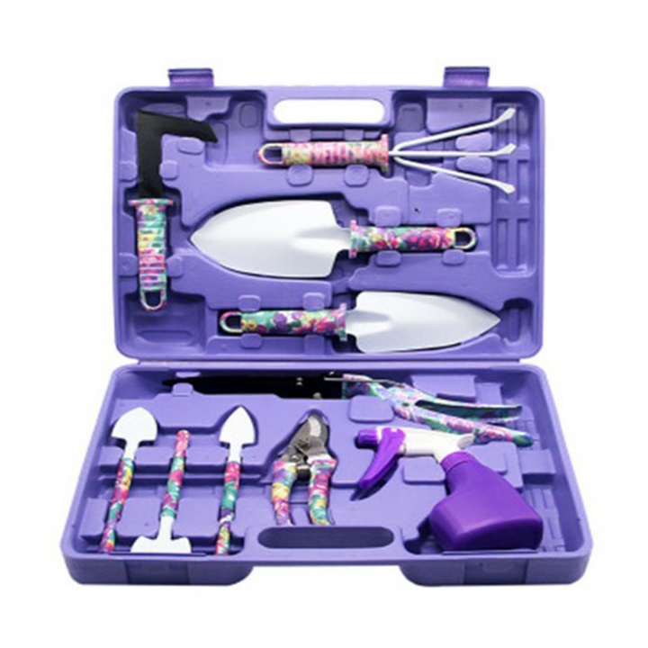 Lisslune | Colorful Garden Tool Set with 10 Pieces – Ergonomic Tools for Gardening