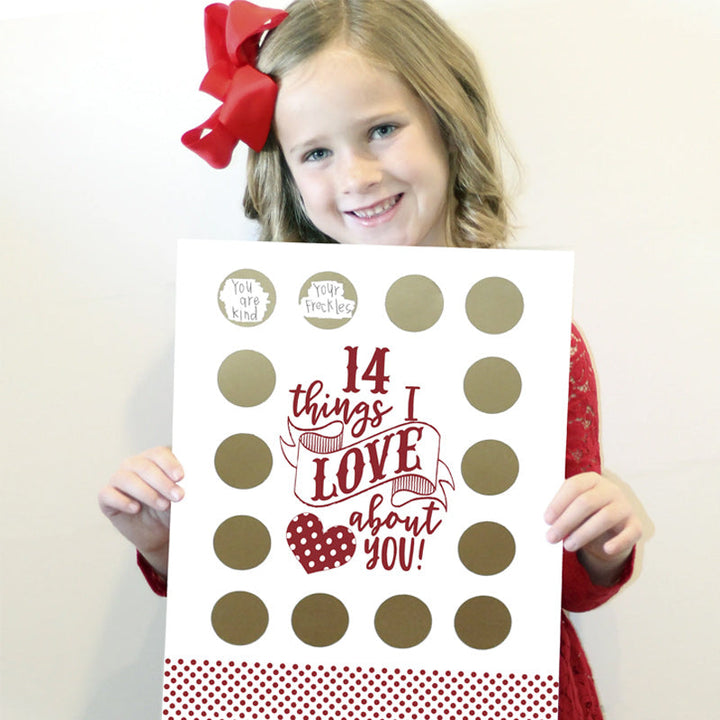 Lisslune | Valentine's Scratching Advent "14 Things I Love About You!"