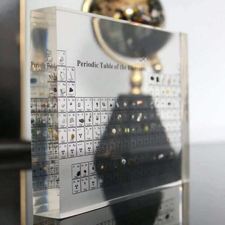 Lisslune | AtomVault | Educational Periodic Table Display with Real Elements – Premium Glass Science Decor