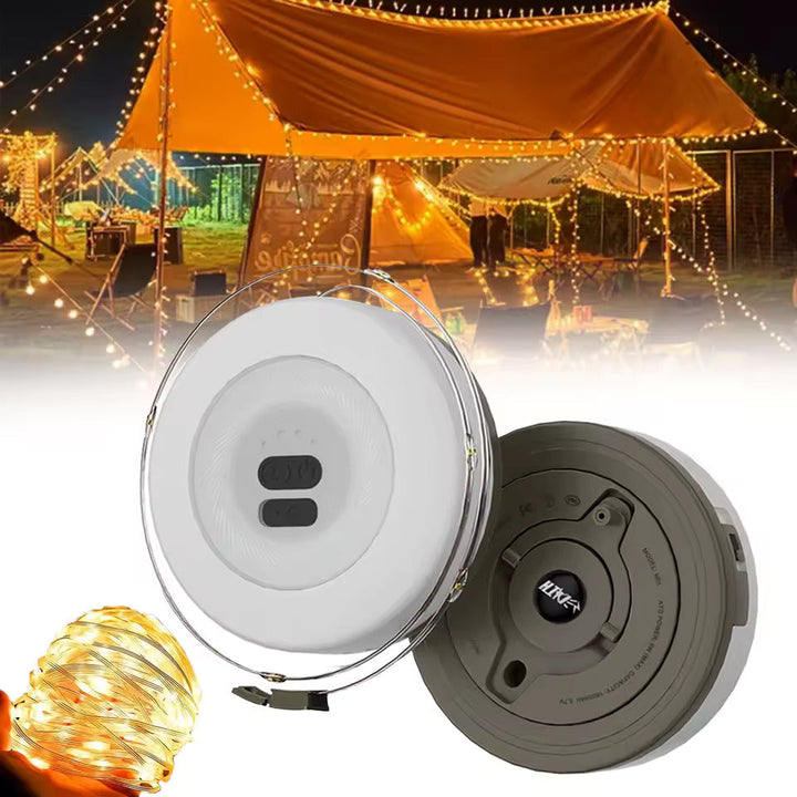 Lisslune | Portable LED Camping String Light – USB Rechargeable Waterproof Fairy Lights for Outdoor & Indoor Use (10m)