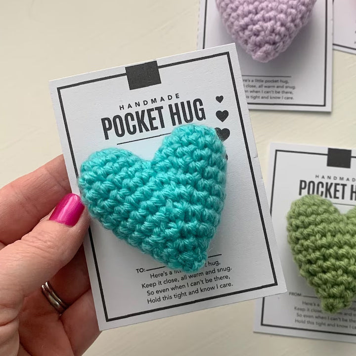 Lisslune | Pocket Hug Crocheted Heart Small Gift
