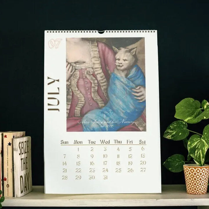 Lisslune | 2024 Wall Calendar, Funny Art Novelty Gift