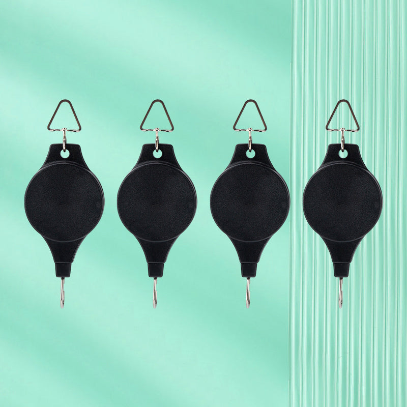 Lisslune | Retractable Hook, Plant Pulley for Garden Pots and Bird Feeders
