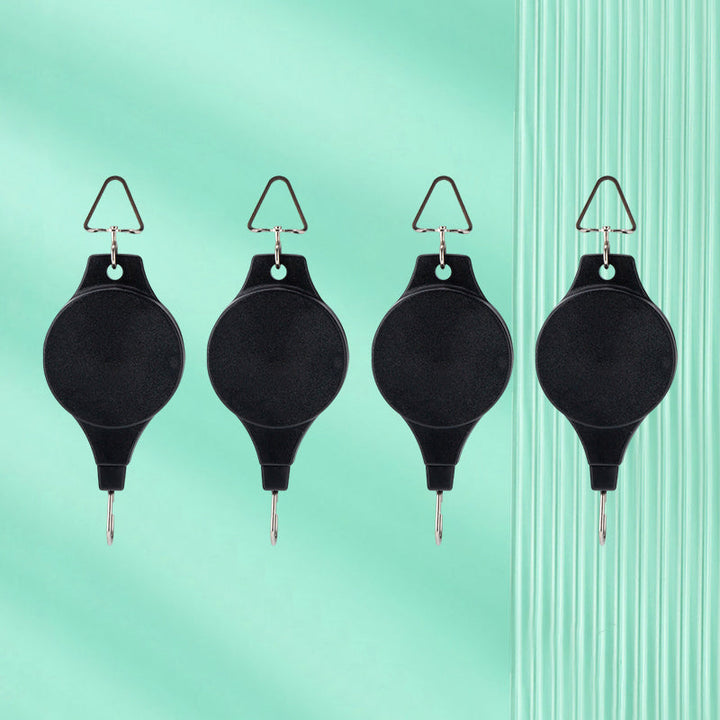 Lisslune | Retractable Hook, Plant Pulley for Garden Pots and Bird Feeders