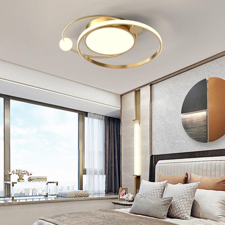 Lisslune | Nordic Round Circle LED Ceiling Light flush mounted