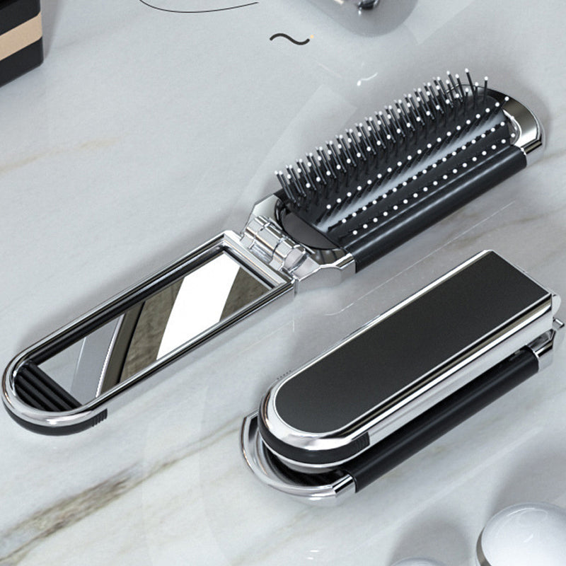 Lisslune | MirrorFlex Travel Mirror Hair Brush | Foldable & Compact | Practical Styling on the Go