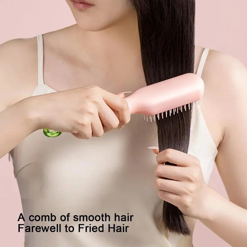 Lisslune | Self-cleaning anti-static massage comb