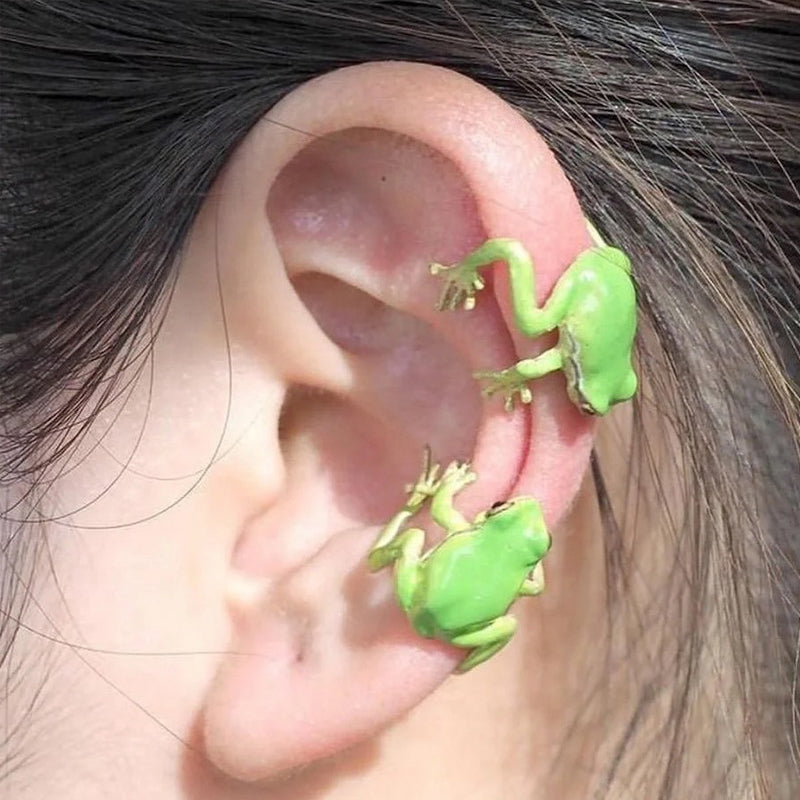 Lisslune | Latest-tree Frog Ring Earrings