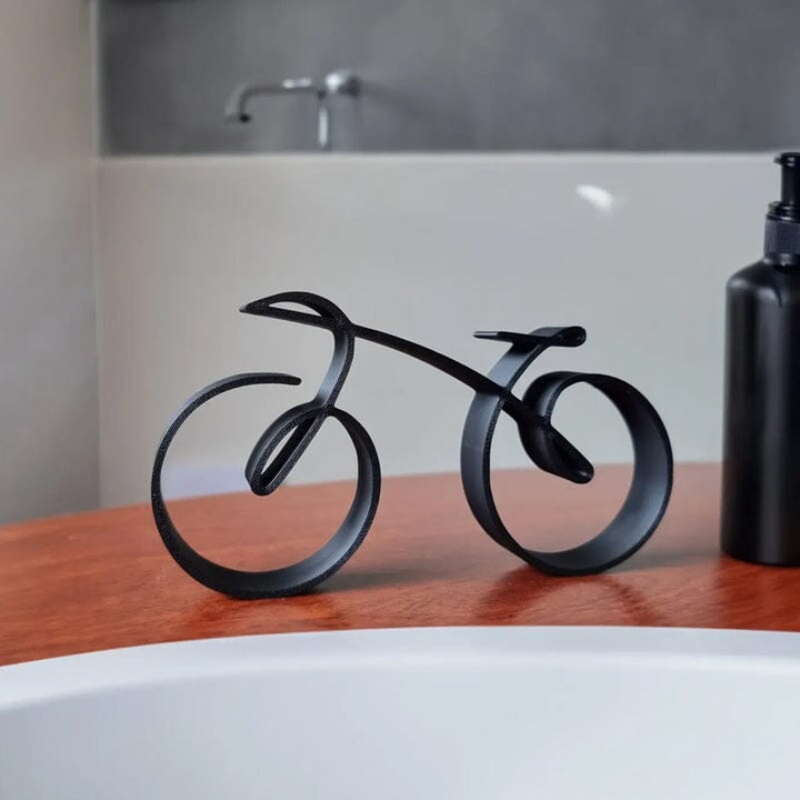 Lisslune | Minimalistic Bicycle Sculpture Wire Mesh Style