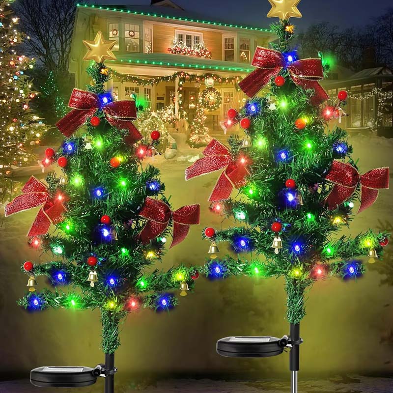 Lisslune | Solar-powered, waterproof Christmas tree decorative lights for outdoor use