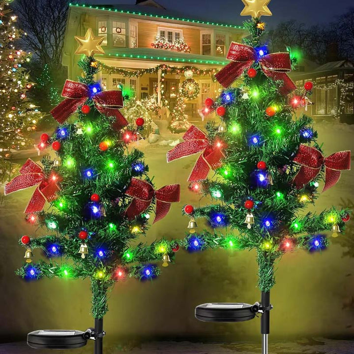 Lisslune | Solar-powered, waterproof Christmas tree decorative lights for outdoor use