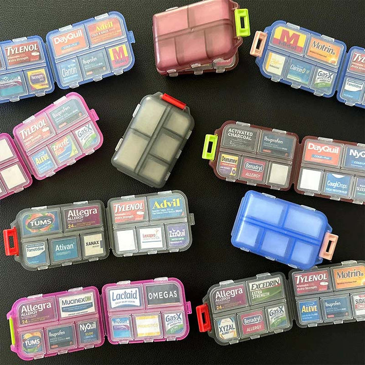 Lisslune | Portable Pill Organizer with Labels