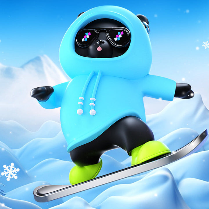 Lisslune | Skateboarding Bears Car Decoration