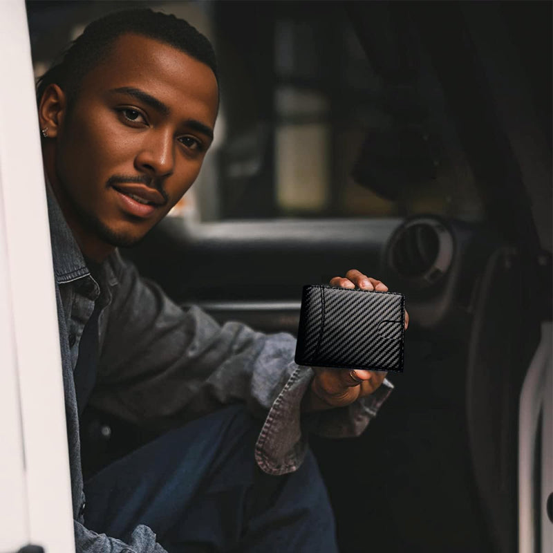 Lisslune | Theft-proof magnetic card holder made of genuine leather