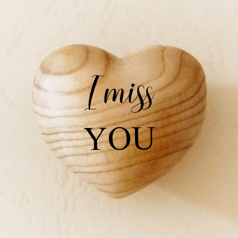 Lisslune | Small Pocket Hug Wooden Heart Token