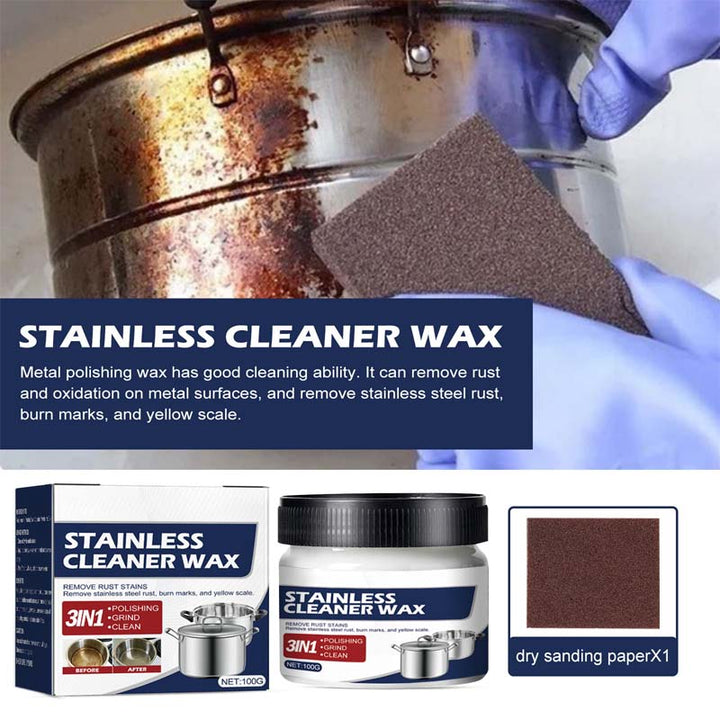 Lisslune | Magic Nano Stainless Steel Cleaning Paste Wax