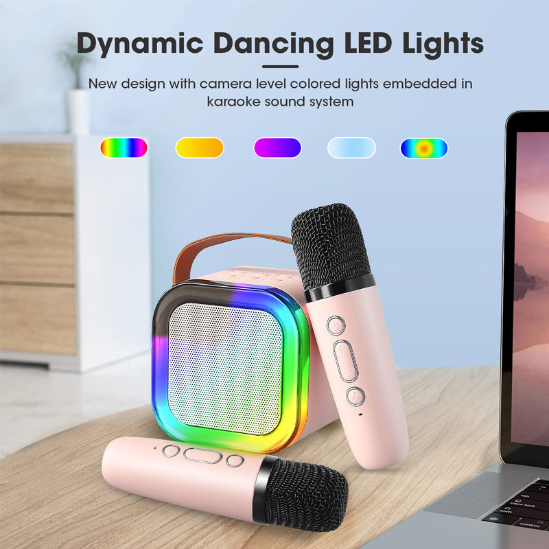 Lisslune | Mini karaoke machine with wireless microphones