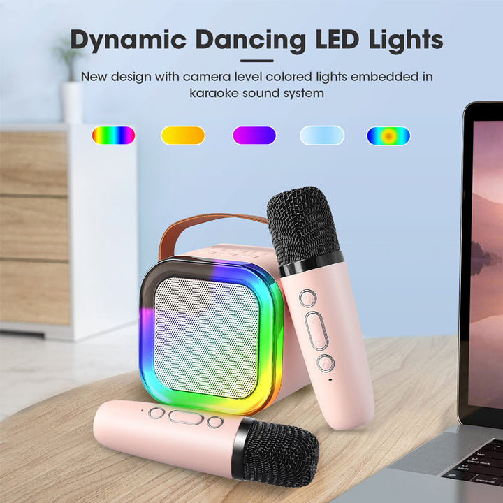 Lisslune | Mini karaoke machine with wireless microphones