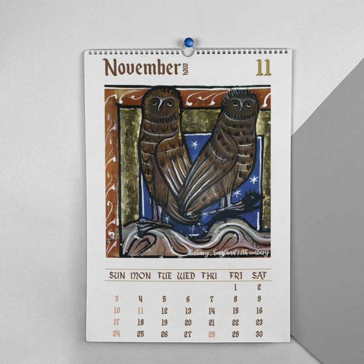 Lisslune | Medieval Owl Calendar