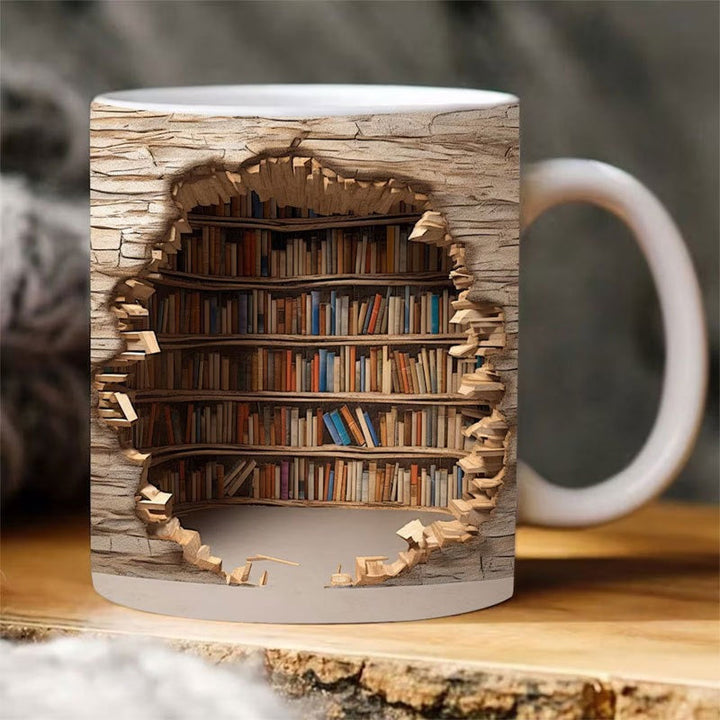 Lisslune | 3D bookshelf mug