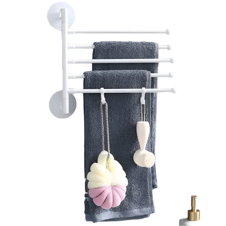 Lisslune | FlexiRack – Foldable, rotating wall mount and towel holder
