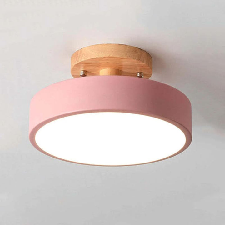 Lisslune | Modern Wood LED Ceiling Light with Dimmable Function