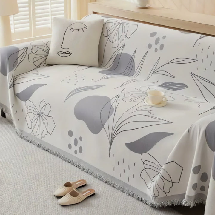 Lisslune | Floral Essence Chenille Sofa Wrap