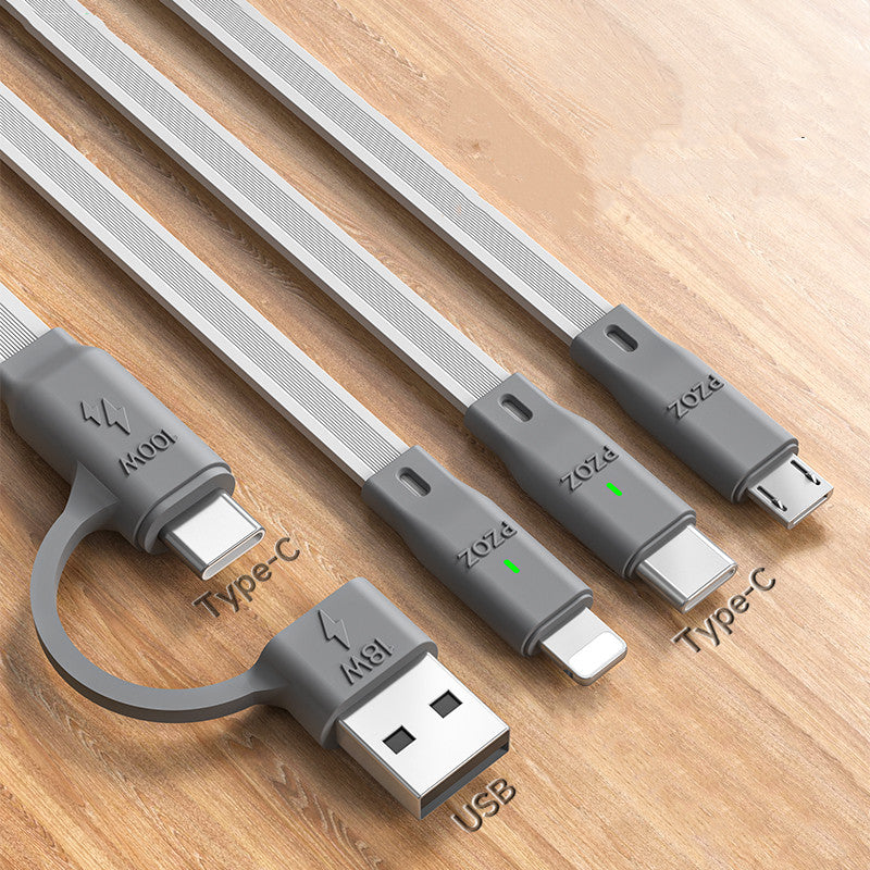 Lisslune | 3-in-1 Data Cable - 100W Multi-Functional Charging and Data Cable