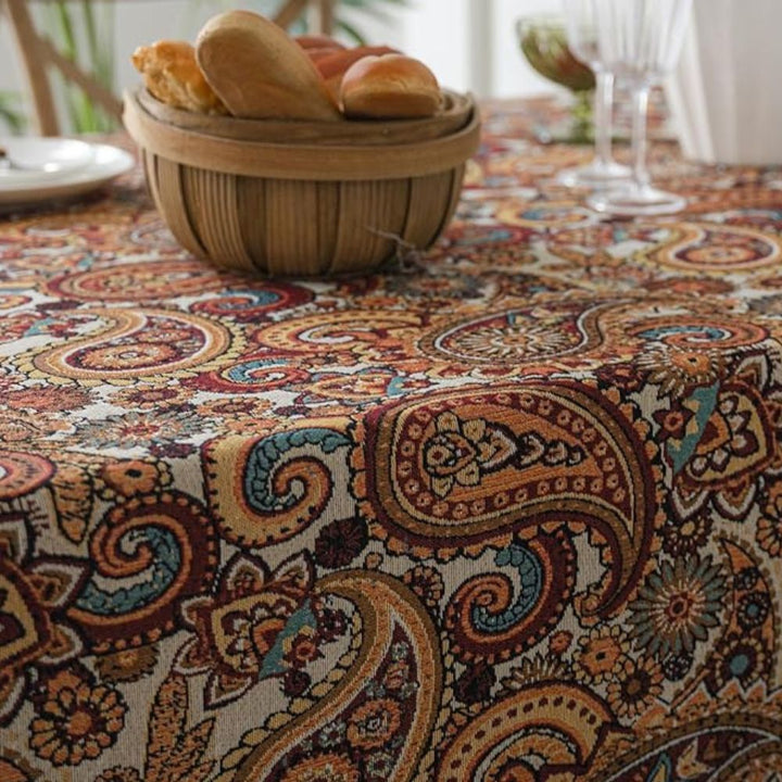 Lisslune | Amber Paisley Tassel Tablecloth