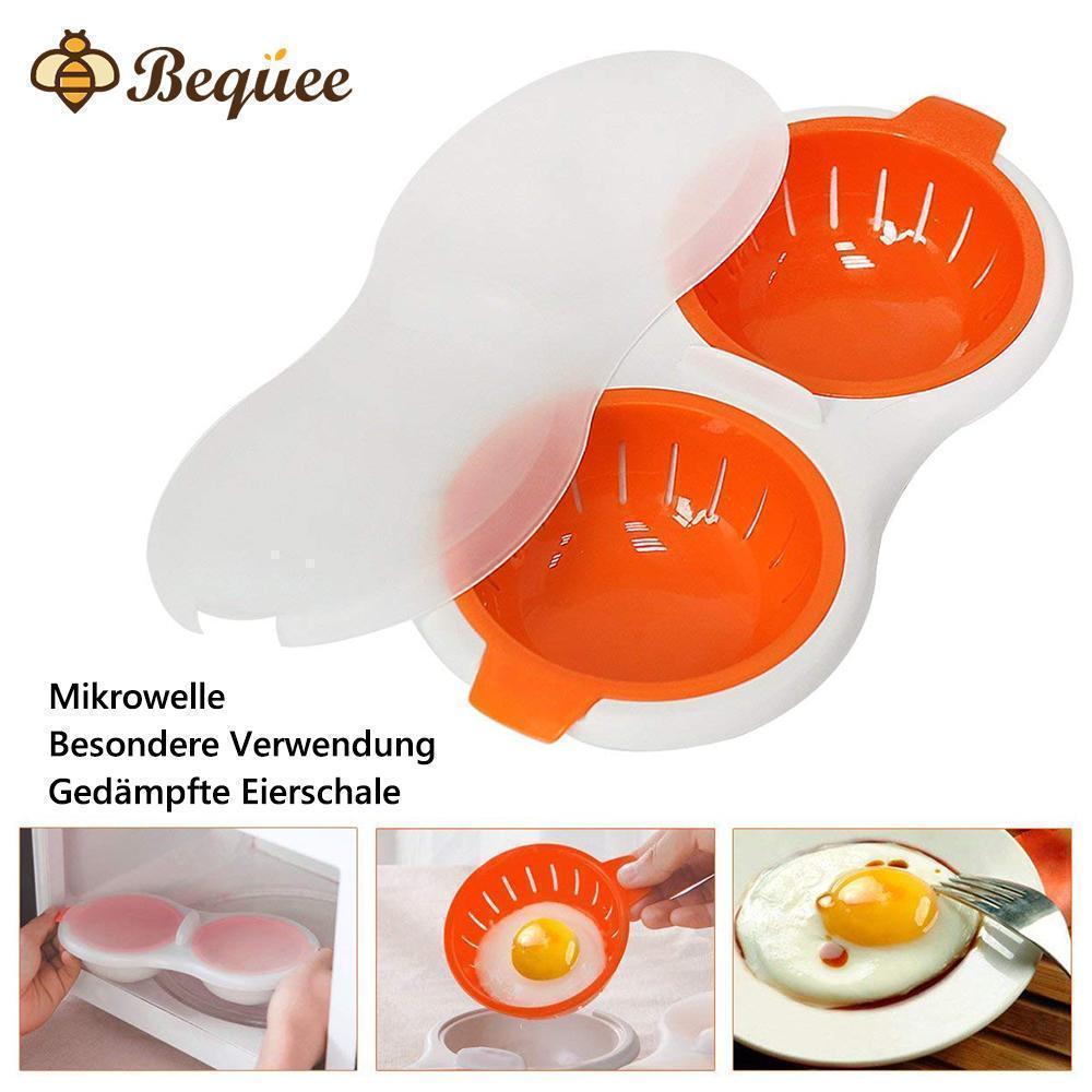 Lisslune | Bequee Microwave Egg Cooker Steamed Egg Cooker, orange