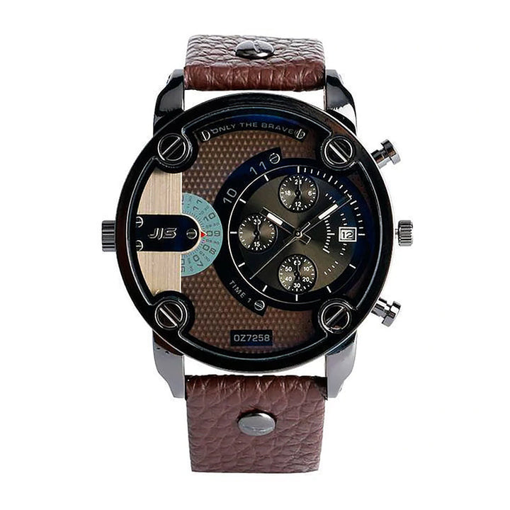 Lisslune | Men's Fashion Large Dial Style Steel Band Watch