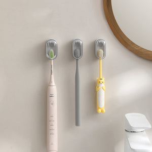 Lisslune | Wall-mounted toothbrush holder with hygiene cover 3 pieces