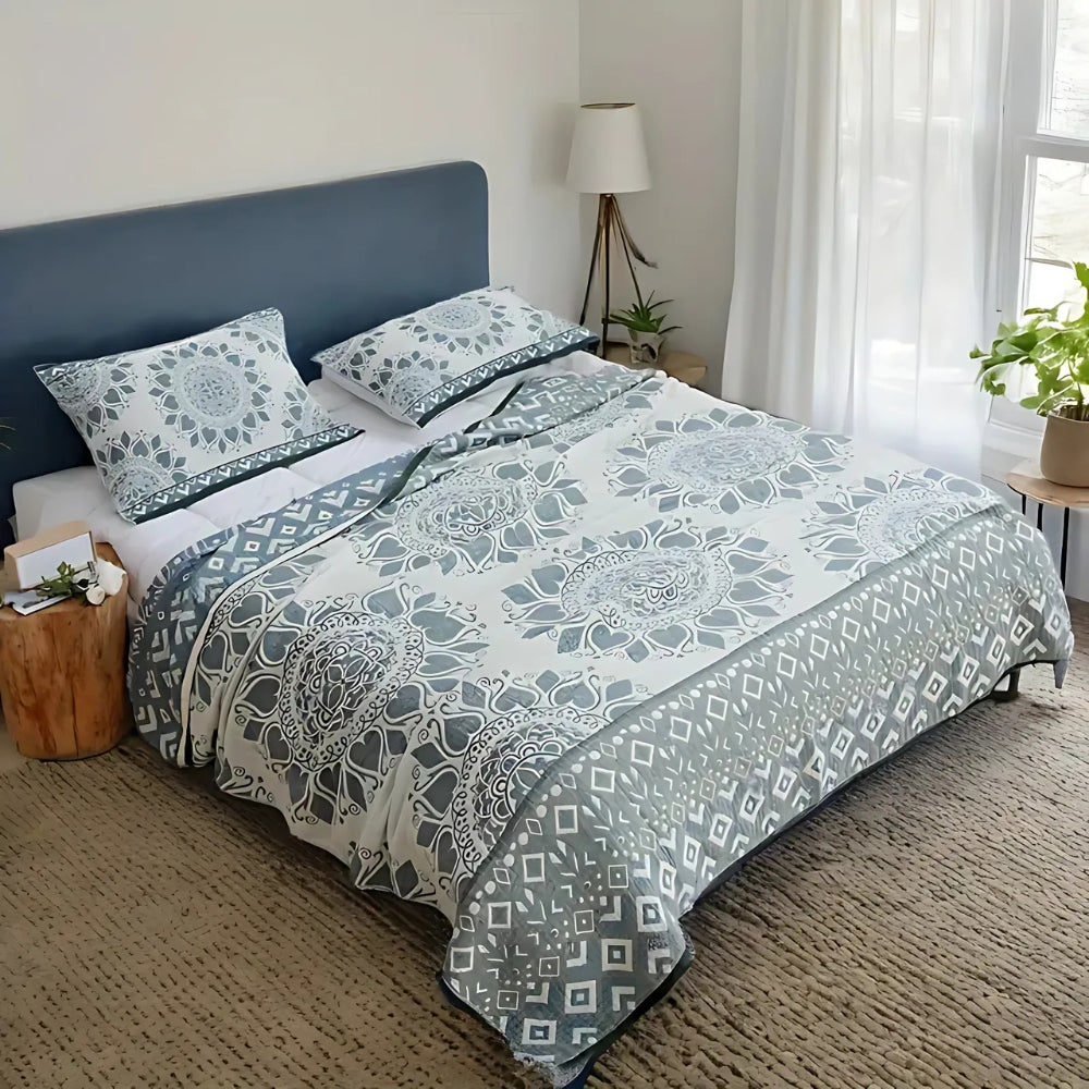 Lisslune | Lunara Floral Cotton Comfort Blanket